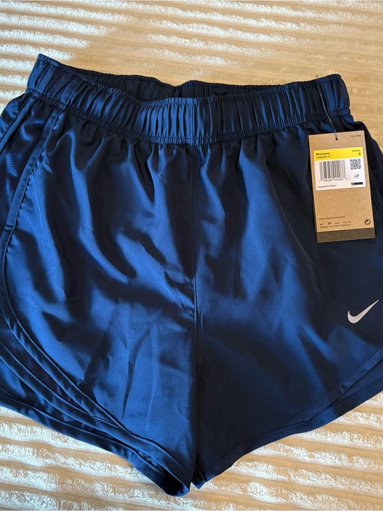 Nike Pants - Nike Women's Dark Blue Athletic Shorts with White Swoosh